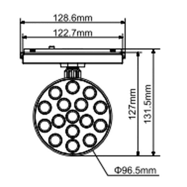 26 Series Magnetic Round Head Wall Washer Spotlight